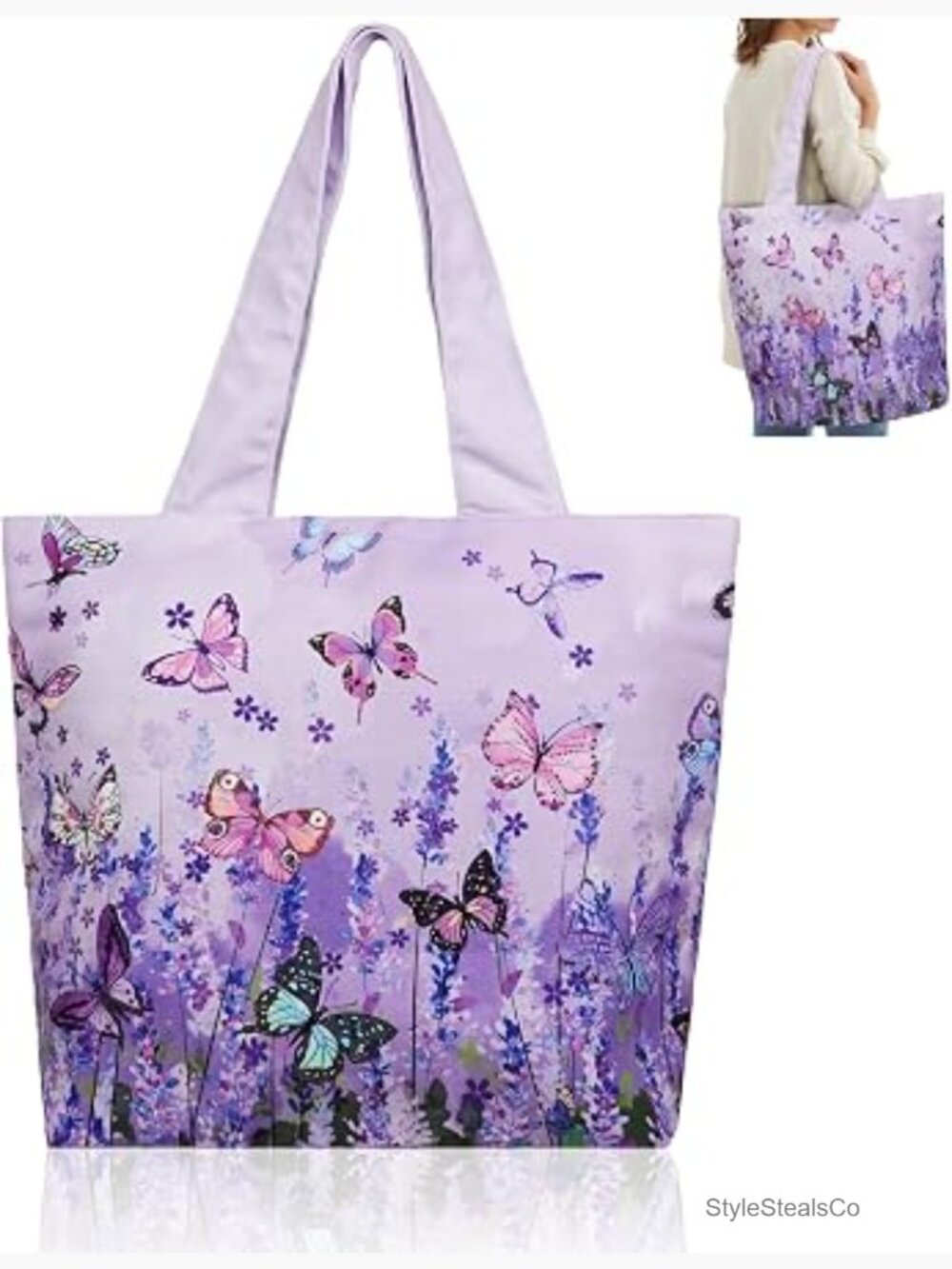 Extra Large Weekender Beach Travel Duffel Bag Waterproof Canvas Carry On Tote - Picture 1 of 7